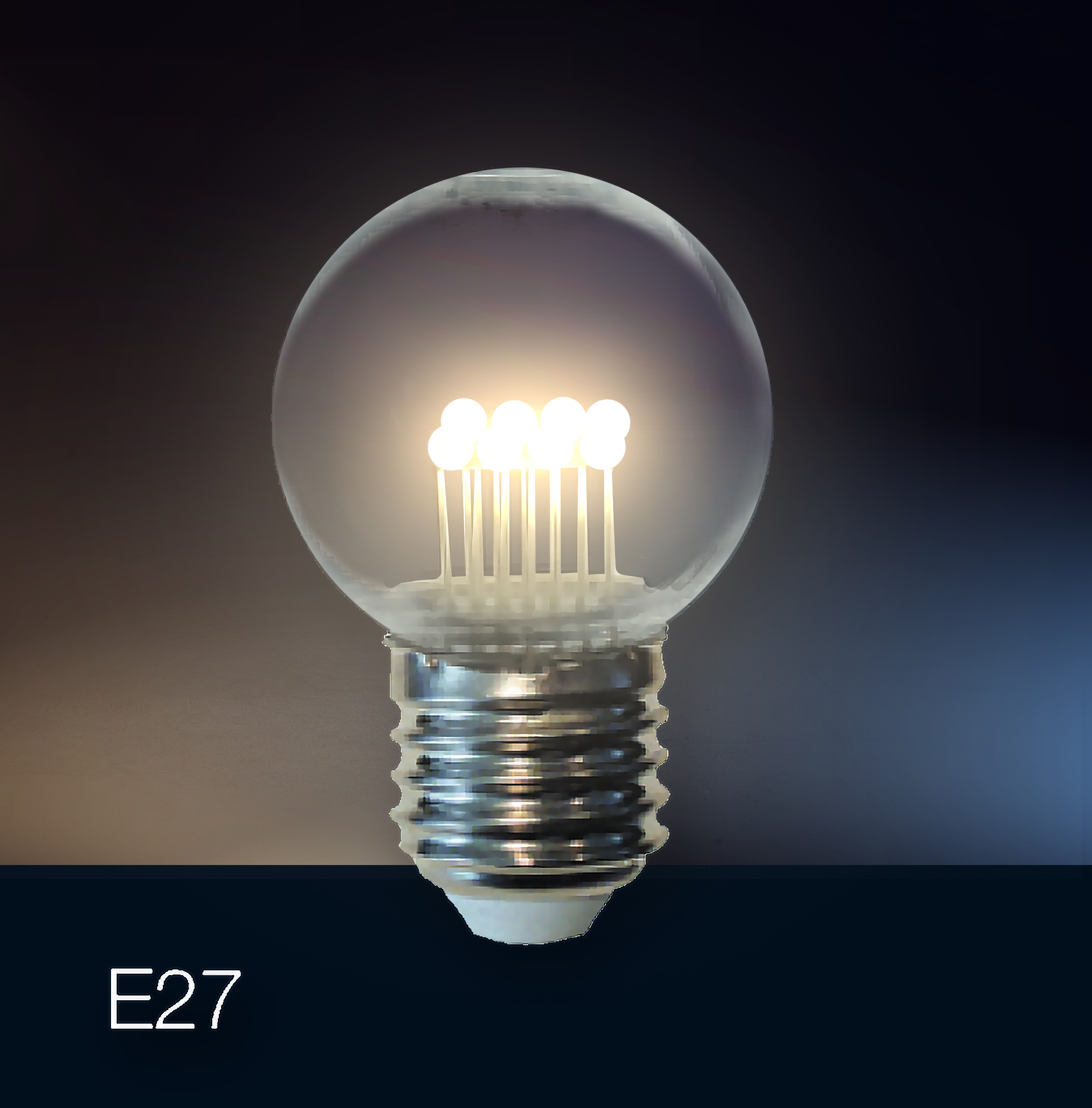 LED žárovka s objímkou E27, barva studená bílá