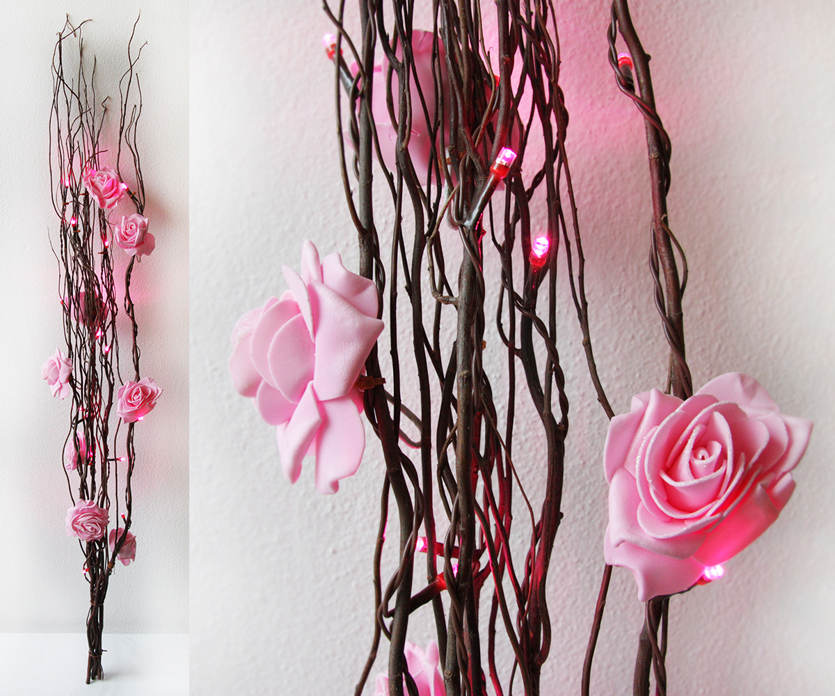 LED růže - pink A719F