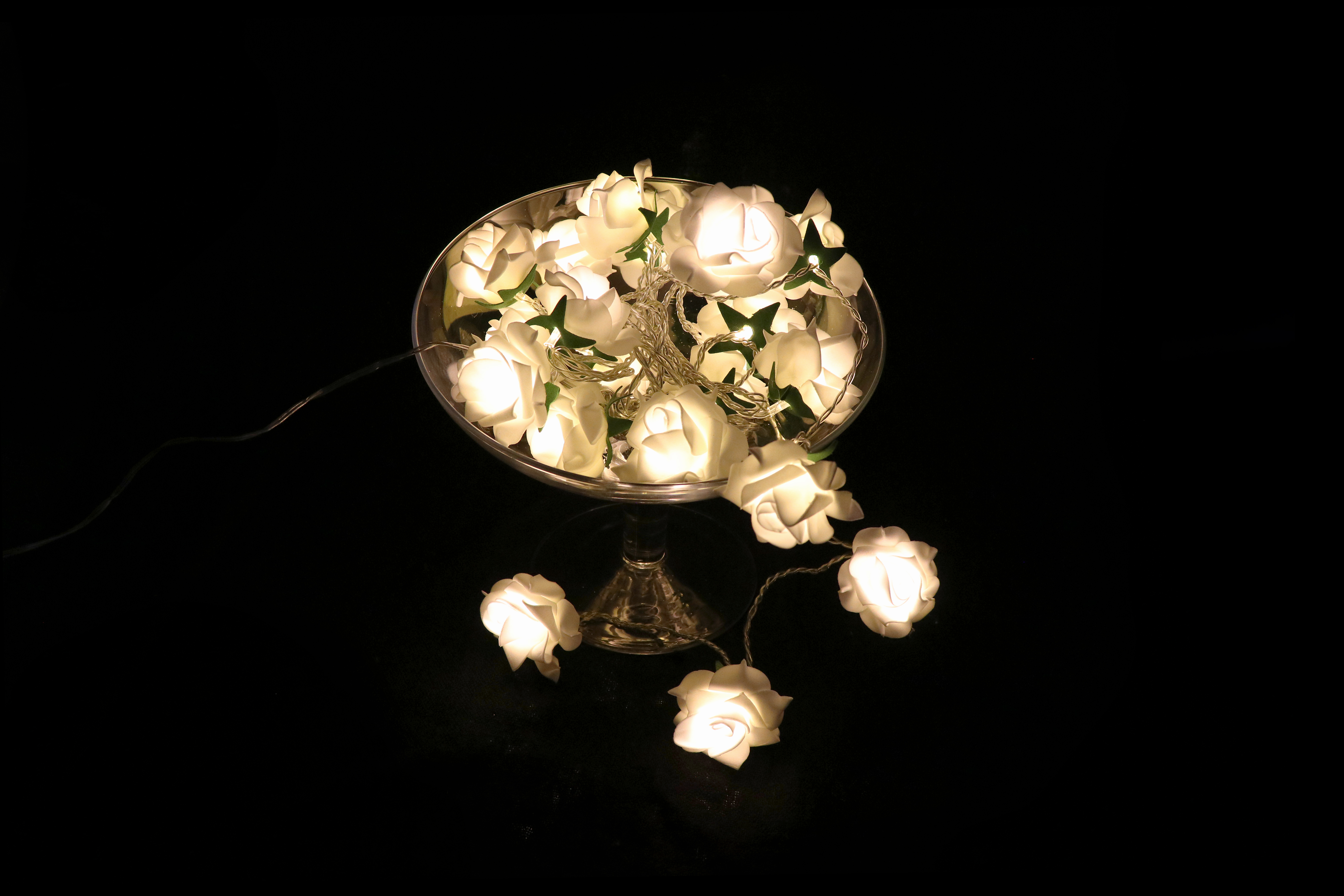 LED bílé růže A823B