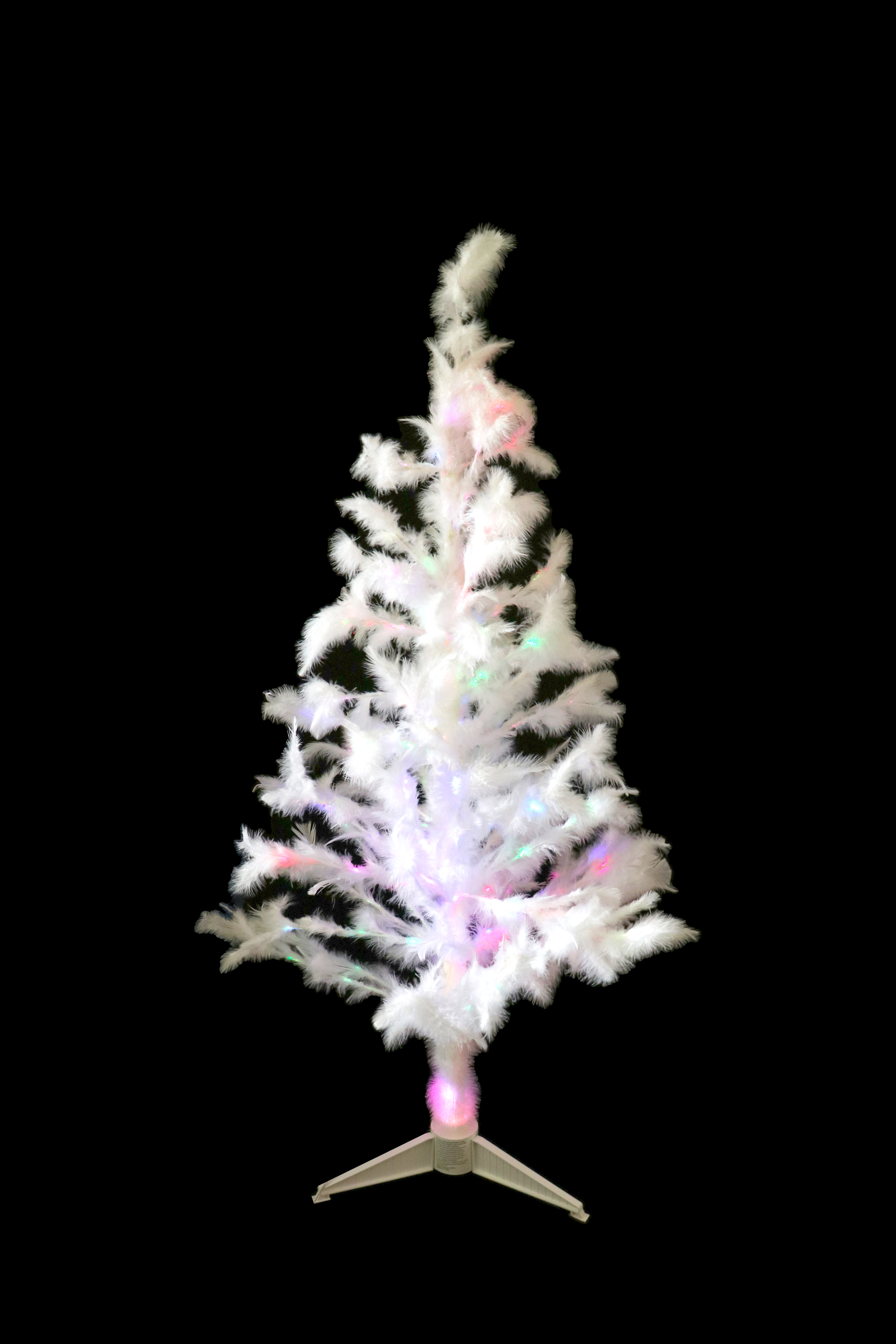 Krásný péřový LED stromeček 80 cm JFF41