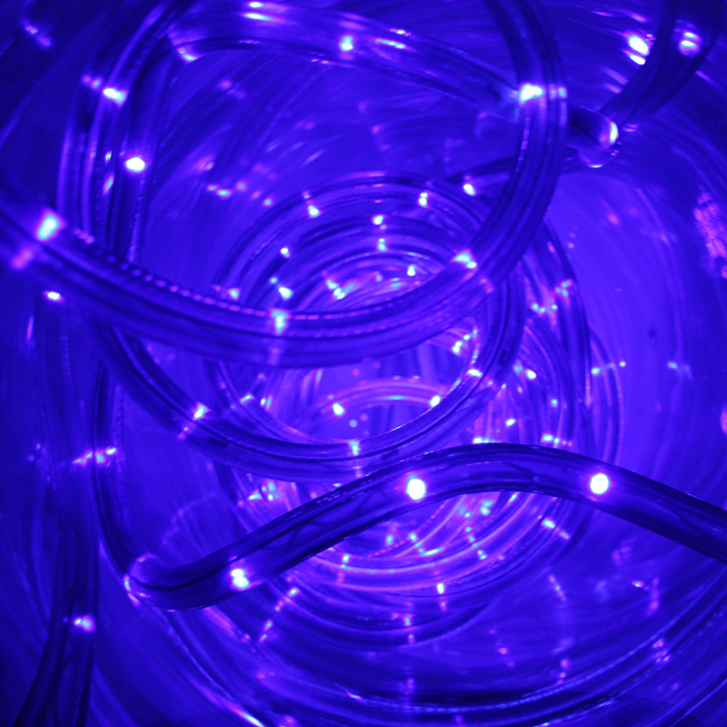 Modrý svítící LED kabel 8m s přívodem NLED08B