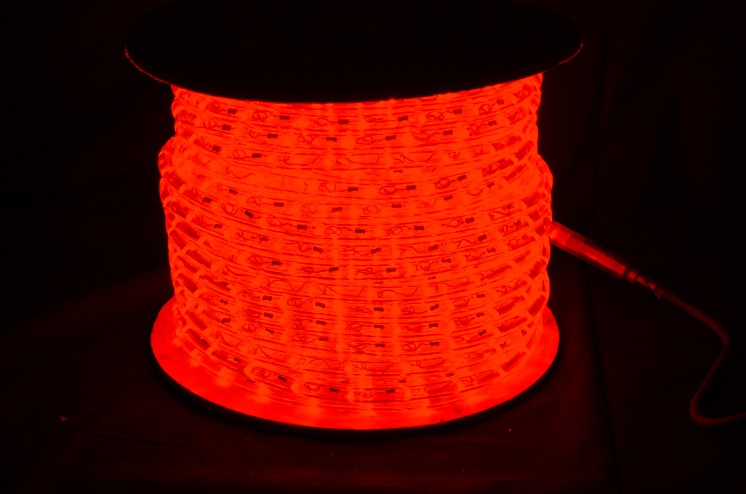LED světelný kabel NLEDU56, barva červená