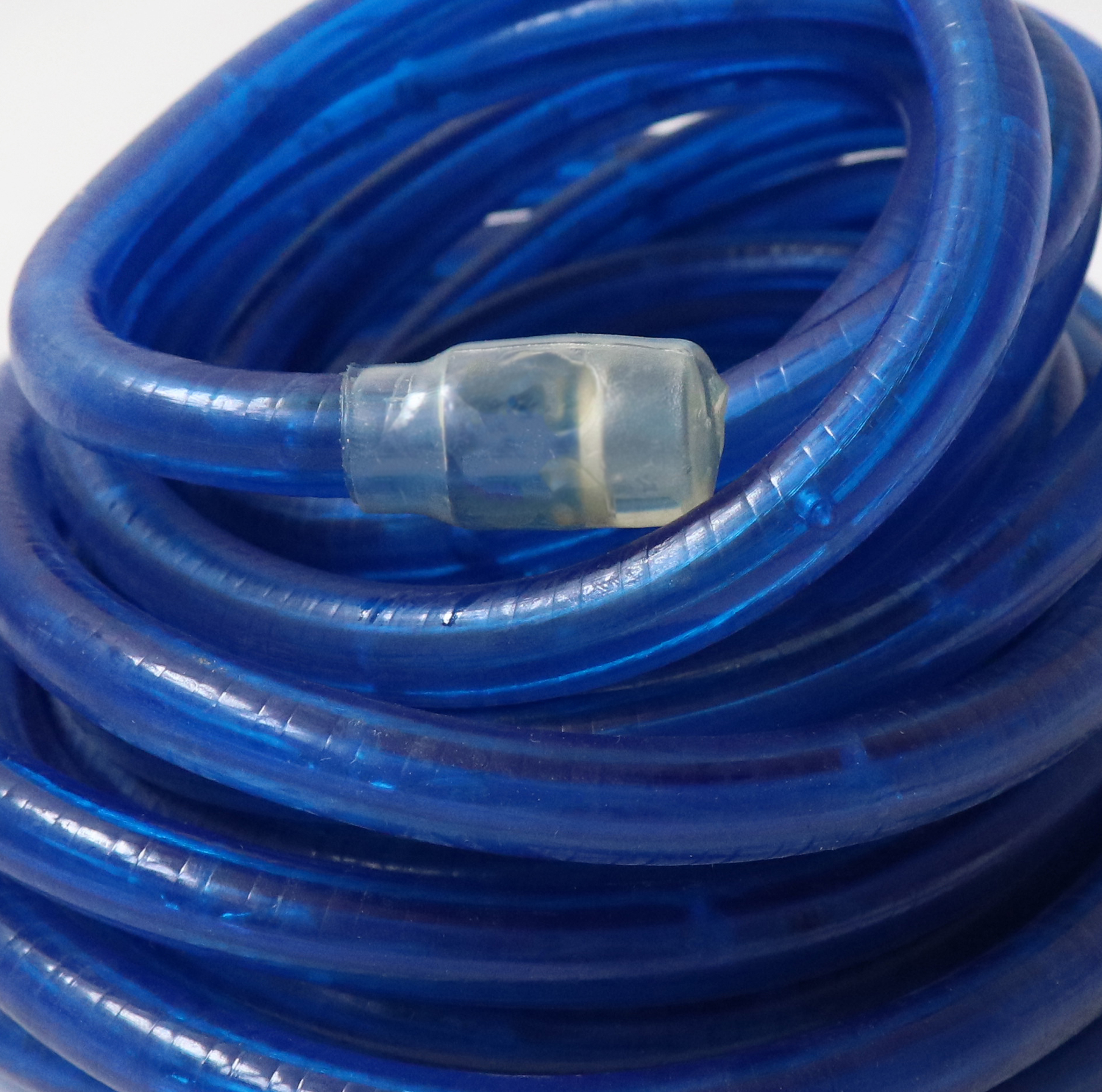 Modrý svítící LED kabel 8m s přívodem NLED08B