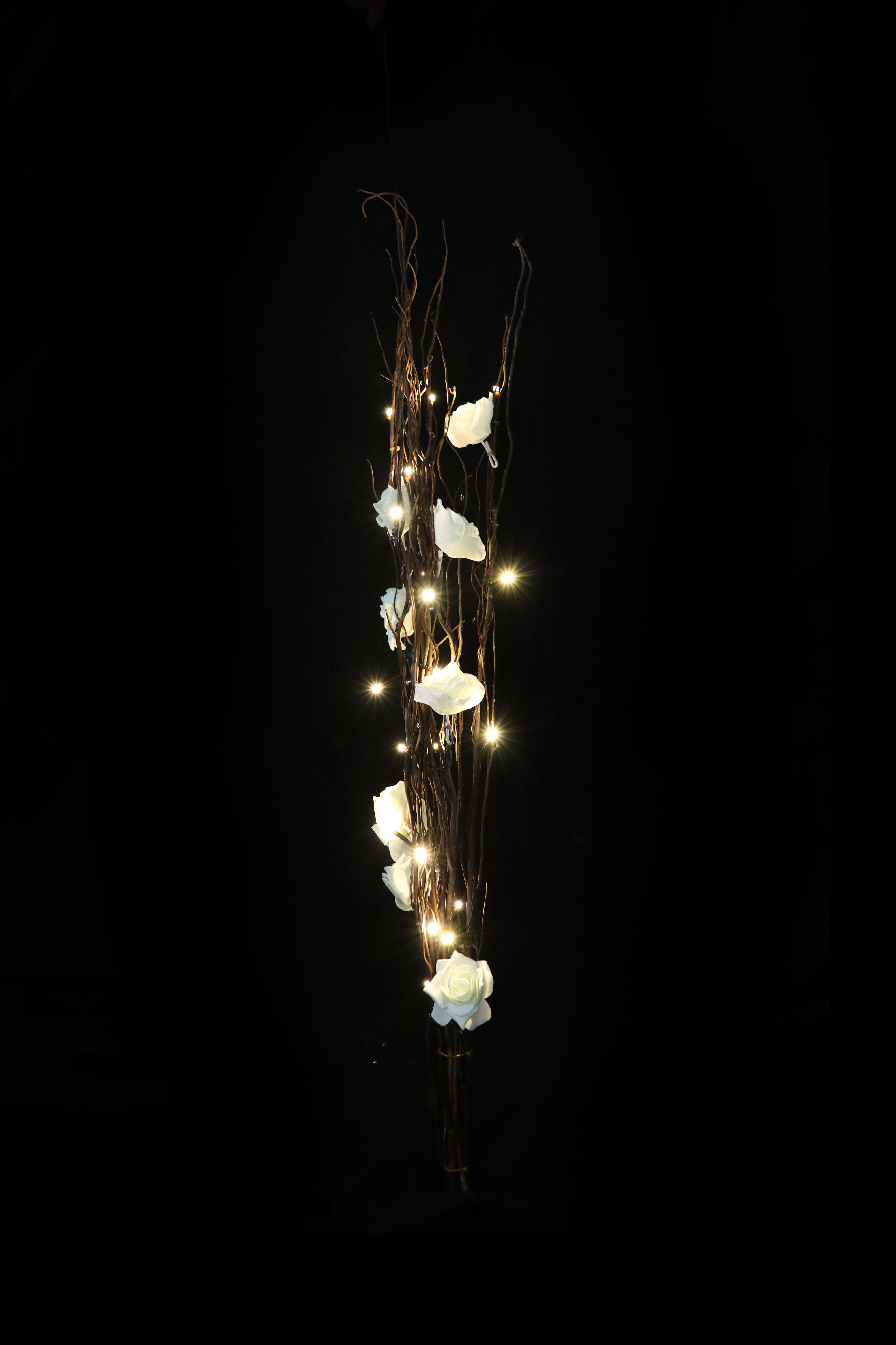 LED růže - bílé A719